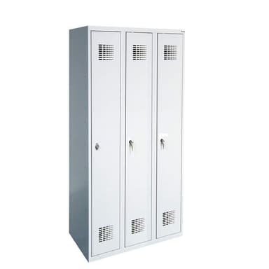 Secureo Garderobenschrank 3 Abteile